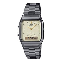 CASIO Water Resistant Stainless Steel Strap Digital Combo 'Gray Analog' AQ-230GG-9A