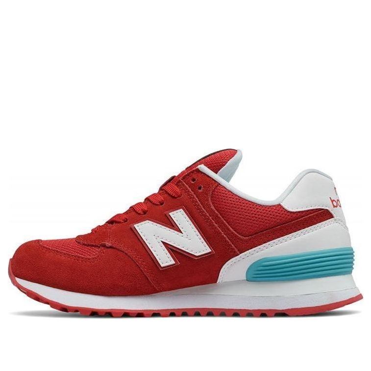 (WMNS) New Balance 574 Series Suede Sneakers Red WL574CNC