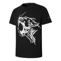 PUMA Performance Printing Round Neck Sports Short Sleeve Black 521757-01