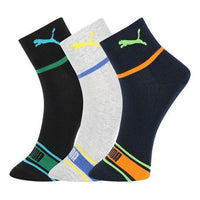 PUMA Sport Socks 3 Pack 'Black Blue Grey Green Orange' 701223917-002
