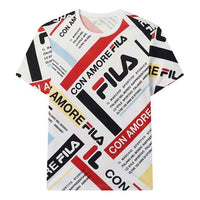 FILA Casual Contrasting Colors Logo Tee Multicolor F11M028115F