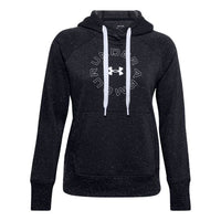 (WMNS) Under Armour Rival Metallic Fleece Hoodie Black 1356323-002