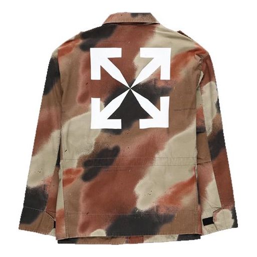 Off-White Arrow Motif Camouflage Shirt Jacket OMEL013E20FAB0016001