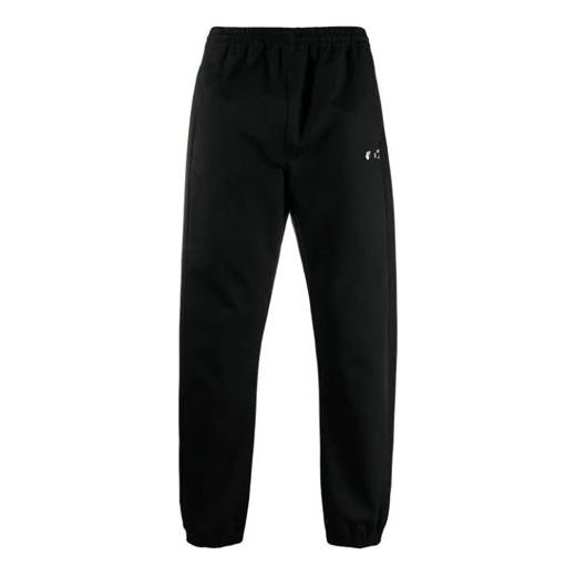 Off-White SS21 Logo Casual Long Pants Black OMCA164S21FAB0011010