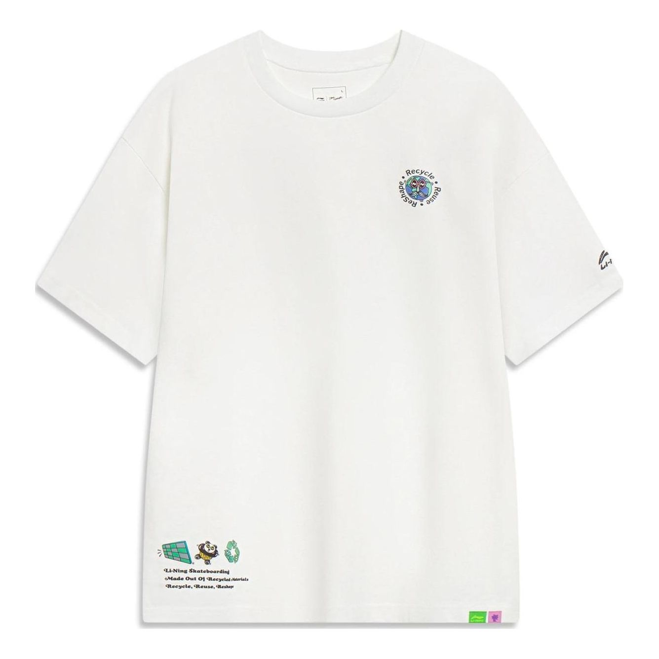 Li-Ning x Steven Harrington Cartoon Graphic T-shirt 'White' AHST077-2