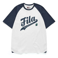 Men's FILA FUSION Knit Casual Sports Short Sleeve White T11M132107F-WT