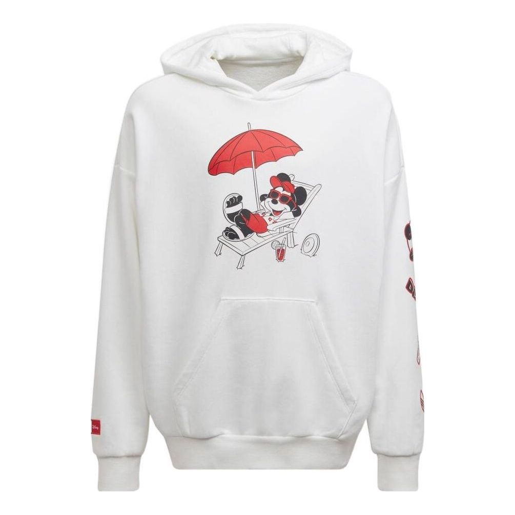 (GS) adidas x Disney Mickey And Friends Sweatshirt Asia Sizing 'White Red' HF7578