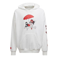 (GS) adidas x Disney Mickey And Friends Sweatshirt Asia Sizing 'White Red' HF7578