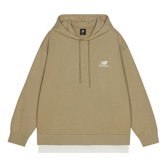 New Balance Logo Hoodie Asia Sizing 'Khaki' AMT13341-HNA