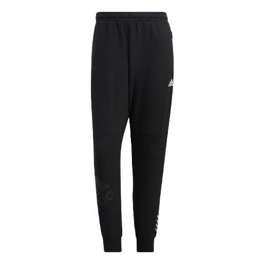 Men's adidas Fi Bp2 Knpt Printing Bundle Feet Sports Pants/Trousers/Joggers Black HI3279