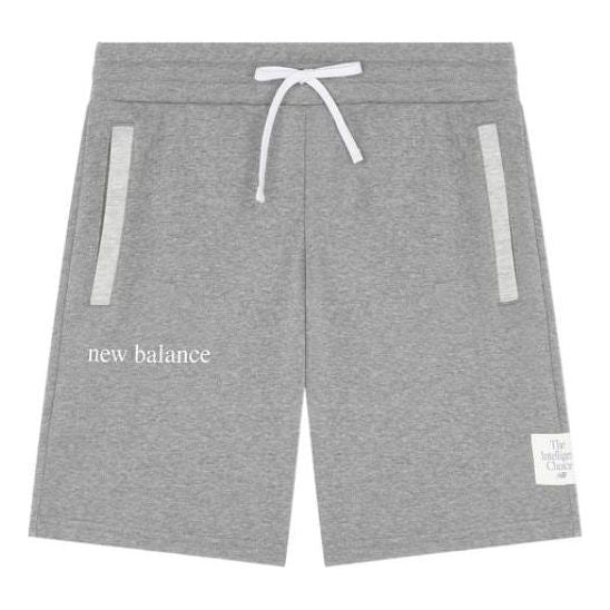 New Balance Essential Logo Shorts Asia Sizing 'Grey' AMS21552-HC