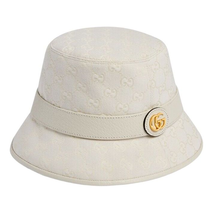 (WMNS) Gucci GG Canvas Bucket Hat 'Ivory' 748476-4HG62-9078