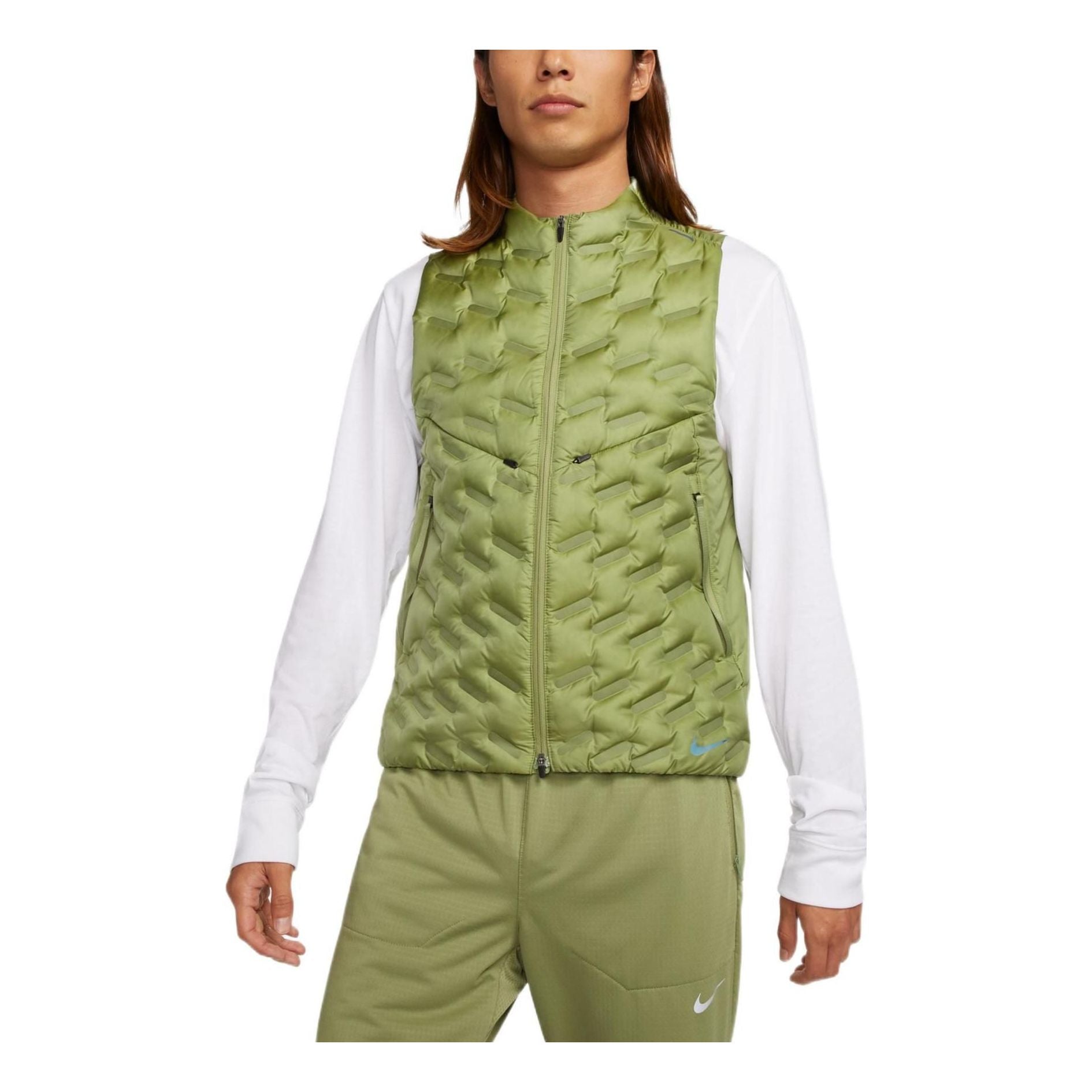 Nike Therma-FIT ADV Repel Down-Fill Running Vest Asia Sizing 'Green' DD5696-334