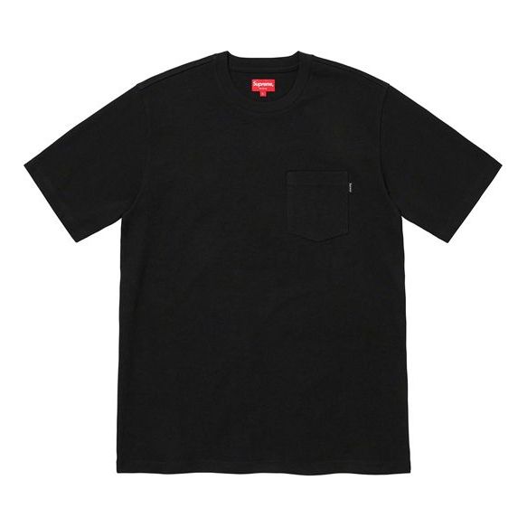 Supreme SS20 Week 1 S/S Pocket Tee Basic Short Sleeve Unisex Black SUP-SS20-133