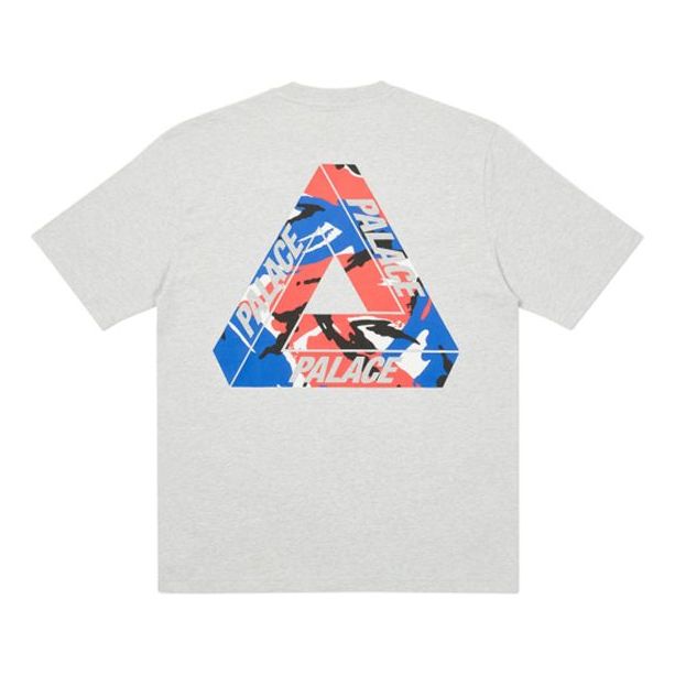 PALACE Round Neck Pullover Short Sleeve Unisex Gray PAL-FW20-517