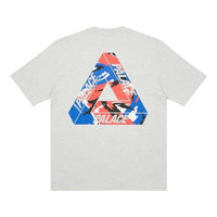 PALACE Round Neck Pullover Short Sleeve Unisex Gray PAL-FW20-517