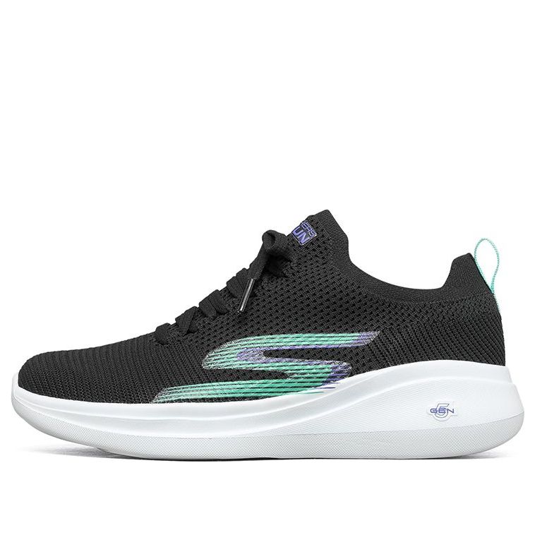 (WMNS) Skechers Go Run 'Black Green' 128186-BKAQ