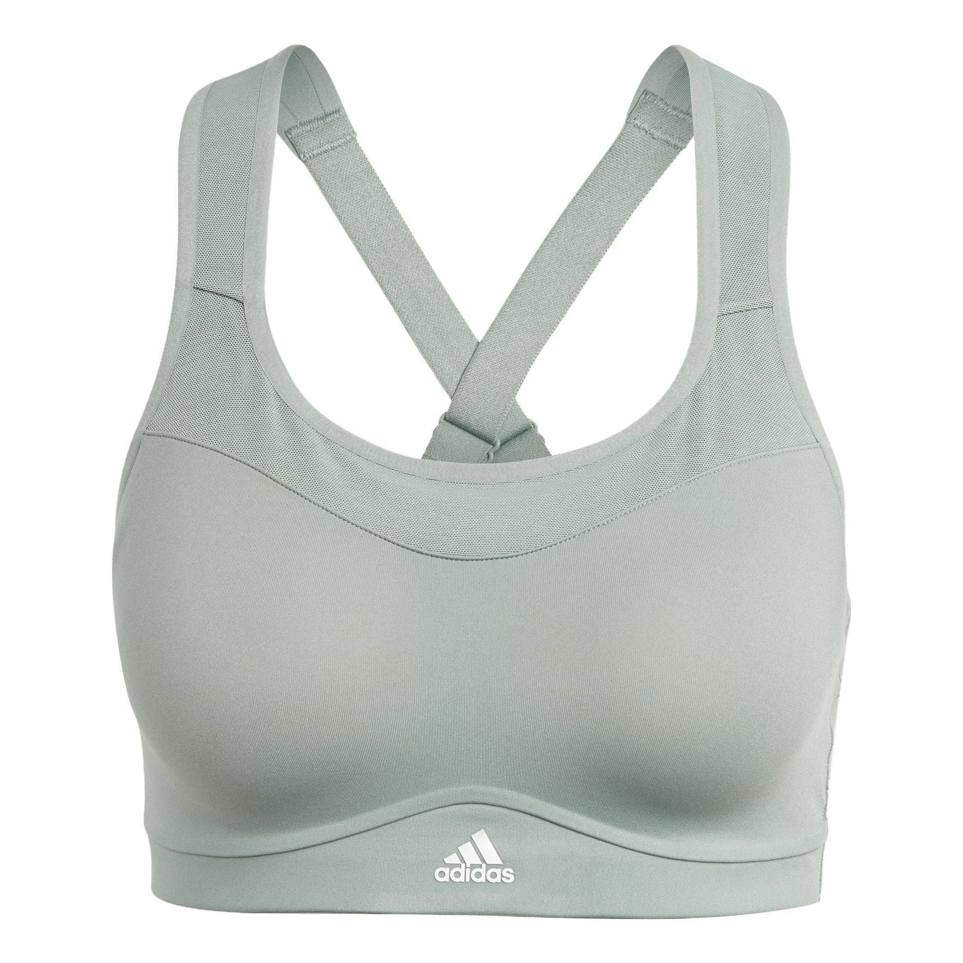 (WMNS) adidas Tlrd Impact High-support Bra Logo 'Green' HS2855