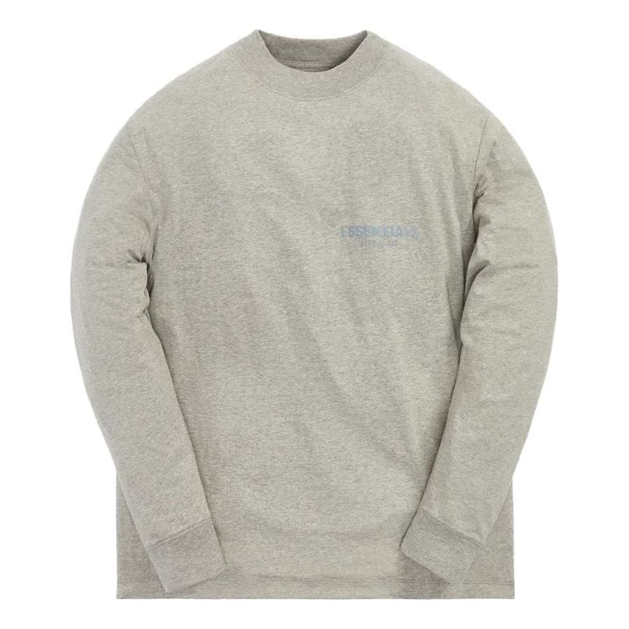 KITH Essentials Long Sleeve Tee 'Dark Heather Oatmeal' E125SU212081F-GRY