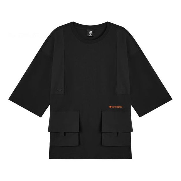 New Balance Lifestyle Cargo Tee Asia Sizing 'Black' AMT12382-BK