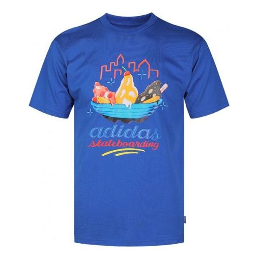 adidas originals Urgello Tee Pullover Round Neck Short Sleeve Blue EC7295