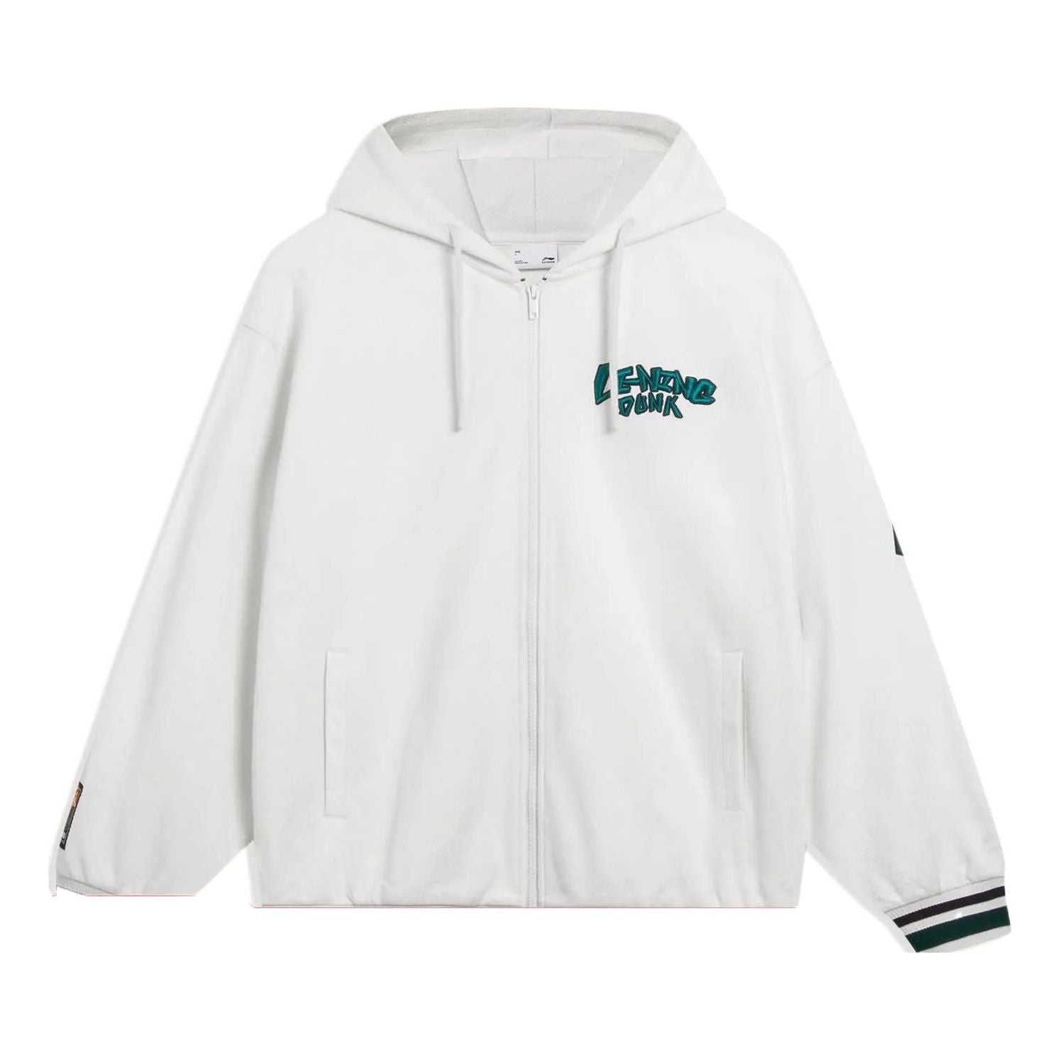 Li-Ning Hoops Graphic Hooded Jacket 'White' AWDT549-1
