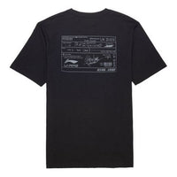 Li-Ning Sports Fashion Series Printing Round Neck Short Sleeve Black AHSQ313-4