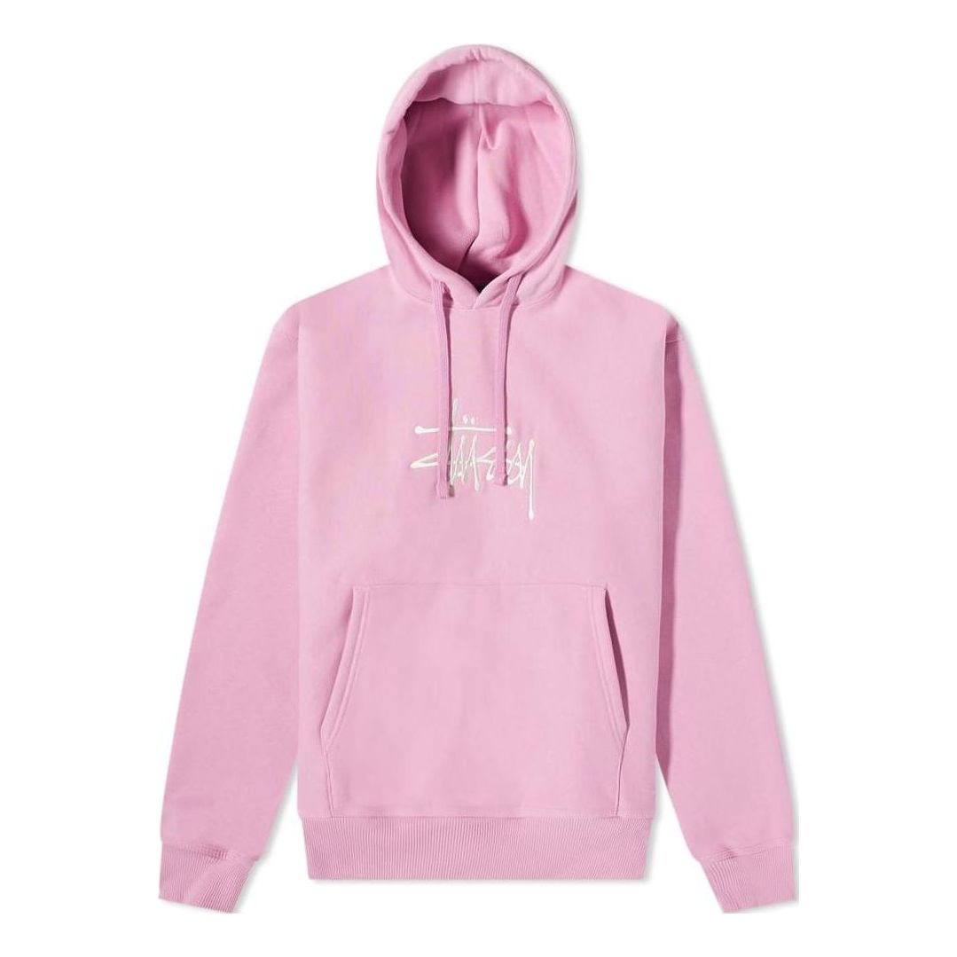 Stussy Basic Embroidered Hoodie 'Pink' 118473-PINK