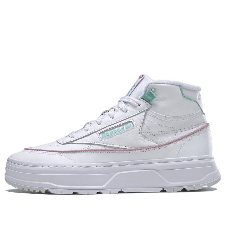 (WMNS) Reebok Club C Geo Mid 'White Lilac Teal' GZ4938