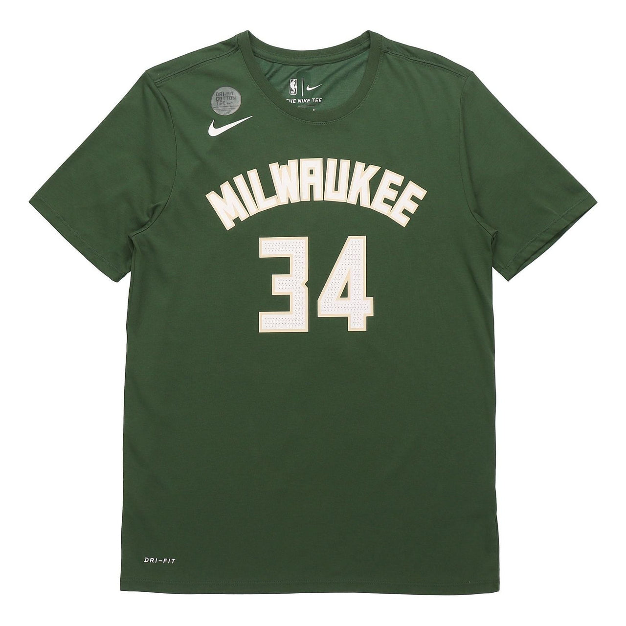 Nike NBA Milwaukee Bucks Short Sleeve Green 870789-323
