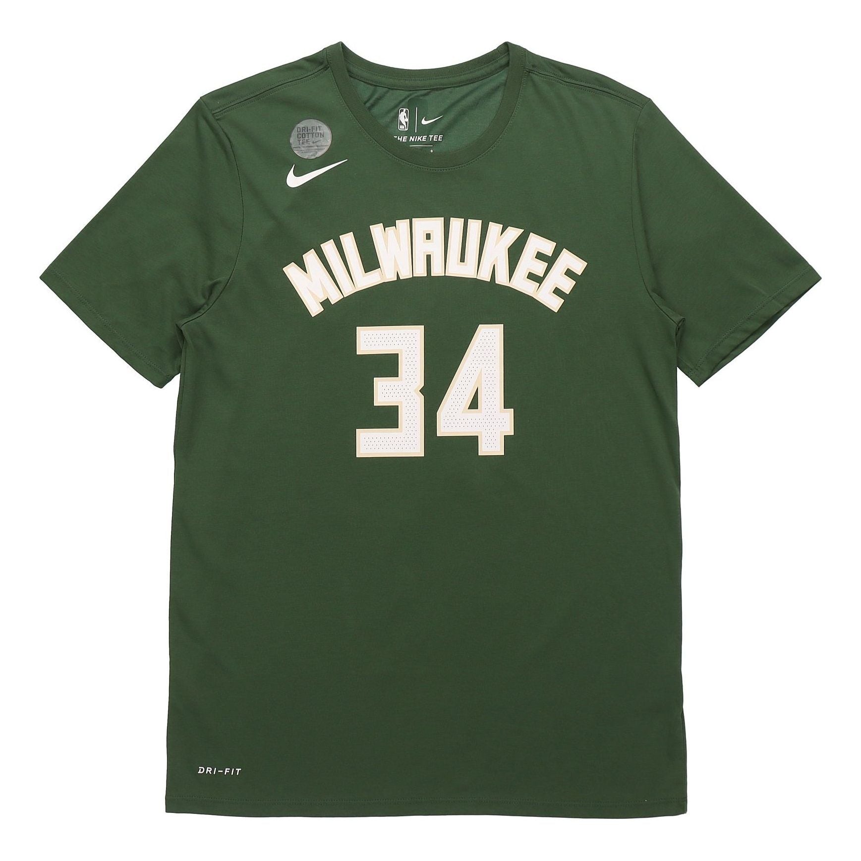 Nike NBA Milwaukee Bucks Short Sleeve Green 870789-323