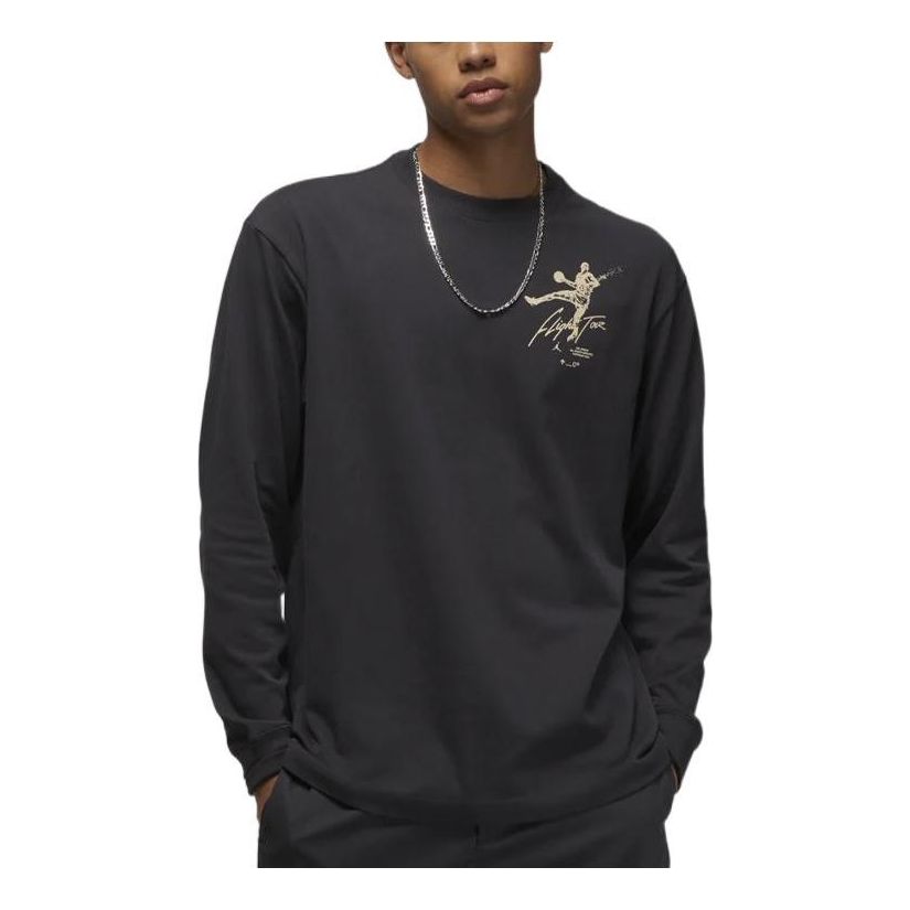 Air Jordan Flight Heritage 85 Long Sleeve T-shirt 'Black' DV1477-045
