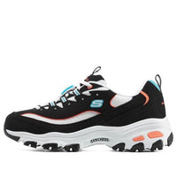 (WMNS) Skechers D'Lites 1.0 'Black white' 896140-BKMT