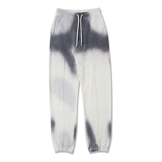 Off-White Mens Tie Dye Cotton Sweatpants Grey White OMCH008F181920410610