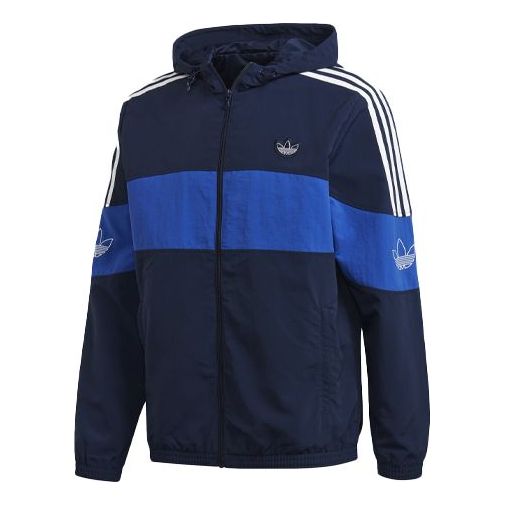 adidas originals Bandrix Wb Embroidered Logo Hooded Jacket Blue FM3858
