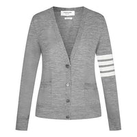 (WMNS) THOM BROWNE Cardigan 'Gray' FKC334A-Y1014-055