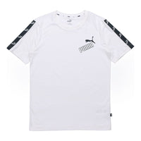 PUMA Amplified Printing Round Neck Short Sleeve White 586349-02