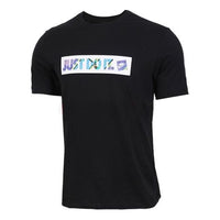 Nike Just Do It US Edition Sports Short Sleeve Black BQ0169-010