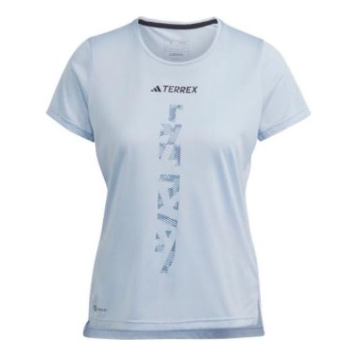(WMNS) adidas TERREX Agravic Trail Running Tee 'Light Blue' HL1730
