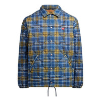 HUMAN MADE Quilted Check Coach Jacket 'Blue' HM25JK005