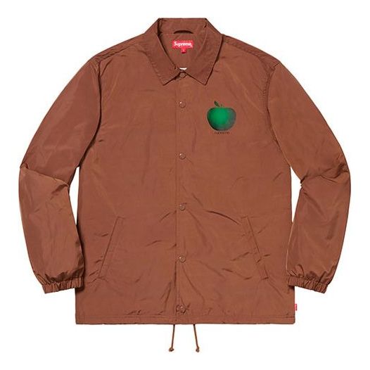 Supreme SS19 Apple Coaches Jacket Coach Unisex Brown SUP-SS19-10015