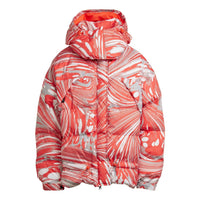 (WMNS) adidas By Stella McCartney Zip-Up Padded Jacket Asia Sizing 'Orange White' HI6087