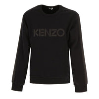 Men's KENZO Logo Printing Solid Color Long Sleeves Black 5SW1614MC-99