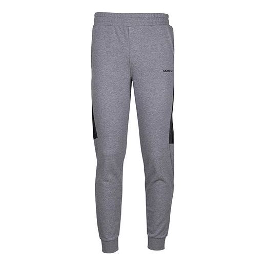 adidas neo Contrasting Colors Training Bundle Feet Sports Pants Gray BR8605