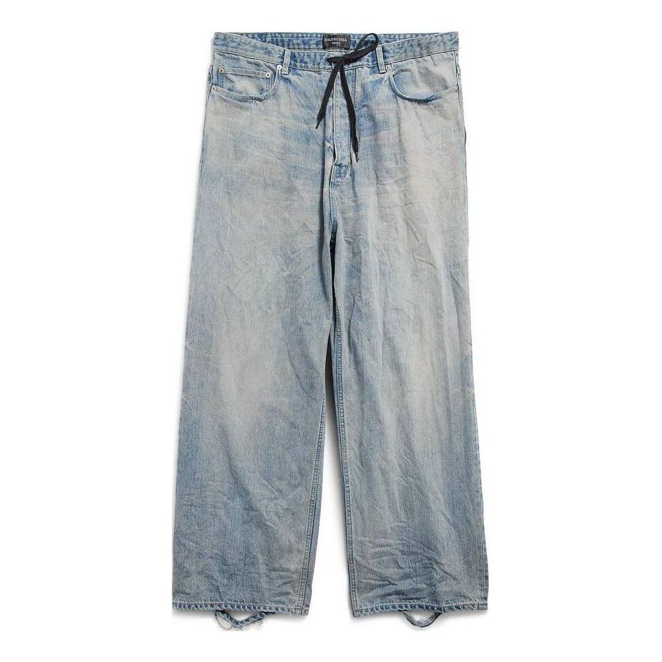 Balenciaga Oversized Baggy Pants 'Light Blue' 786643TQW556379