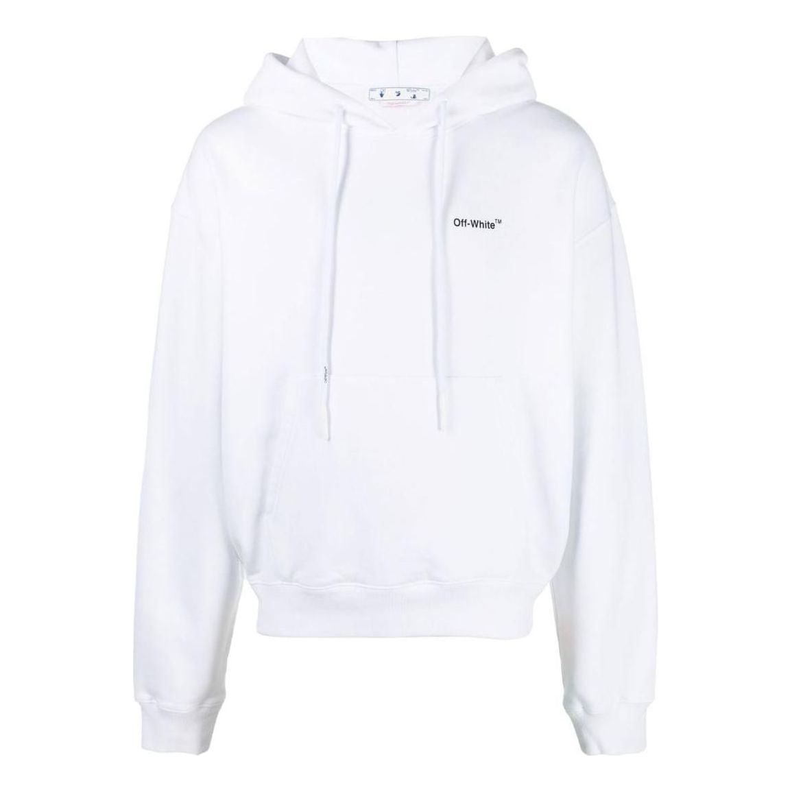 Men's Off-White FW22 Printing Casual Hooded Long Sleeves Version White OMBB037C99FLE00701100110