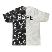BAPE City Camo Half BAPE Tee White/Black BAPE-SS18-069