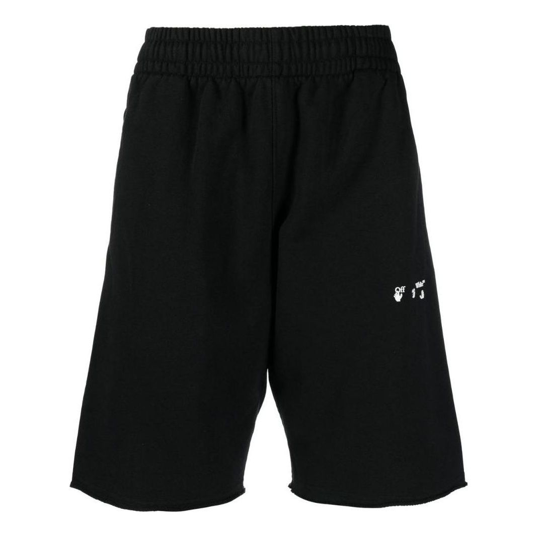 Men's Off-White SS22 Logo Printing Casual Shorts Version Black OMCI006C99FLE00810011001