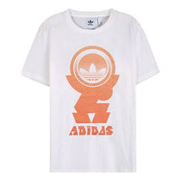 adidas originals Frsttee Logo Printing Short Sleeve White FM1433