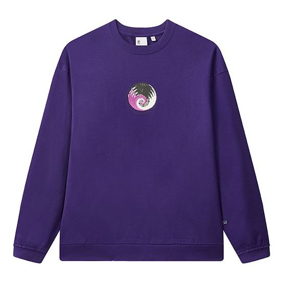 FILA Minimalistic Casual Knit Tops Couple Style Purple F71U048205F-PU